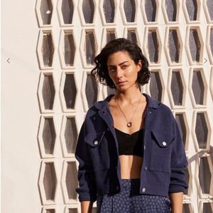 Mango New with tag cropped cotton jacket.